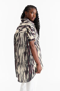 Oversized Jungle Print Dress Shirt