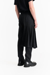 Detachable Pleated Panel Dress Pants