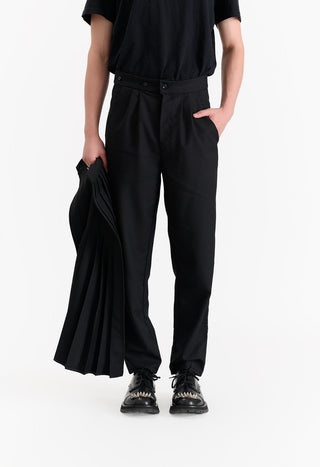 Detachable Pleated Panel Dress Pants