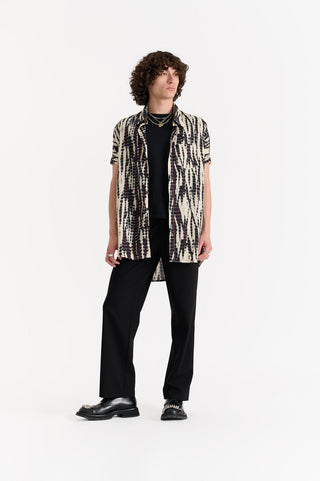 Oversized Jungle Print Dress Shirt