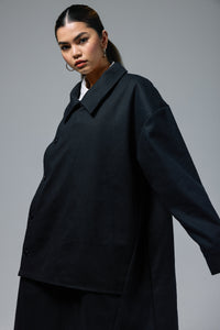 Asymmetrical Button Trench