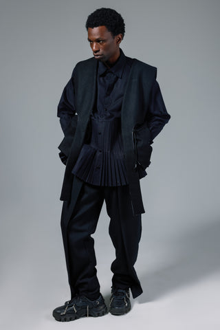 Wool Corded Vest