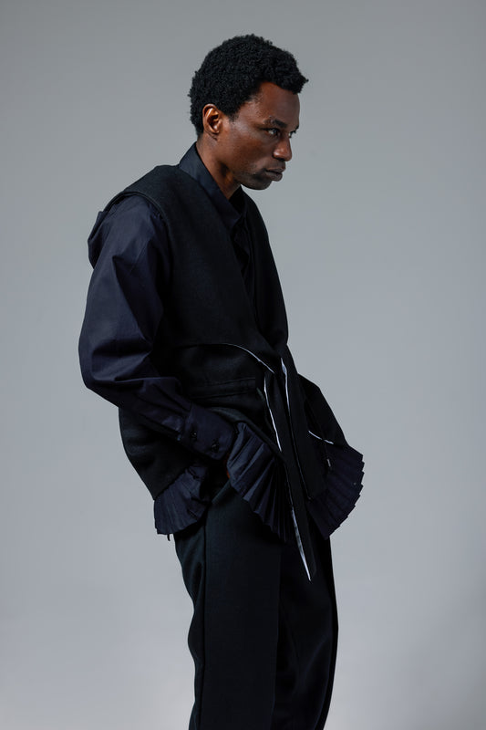 Wool Corded Vest