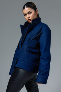 Denim Crisscross Jacket