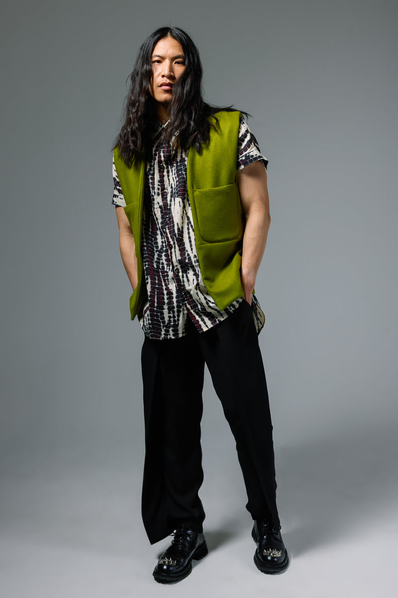 Green Crisscross Vest