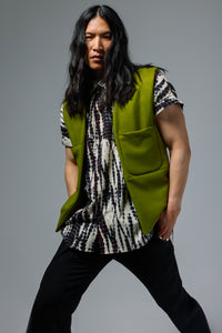 Green Crisscross Vest