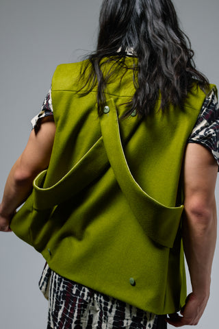 Green Crisscross Vest