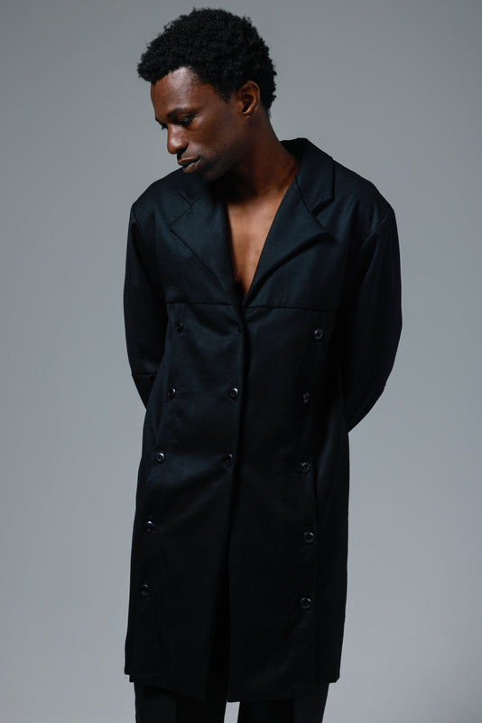 Cotton Multiple Button Placket Trench
