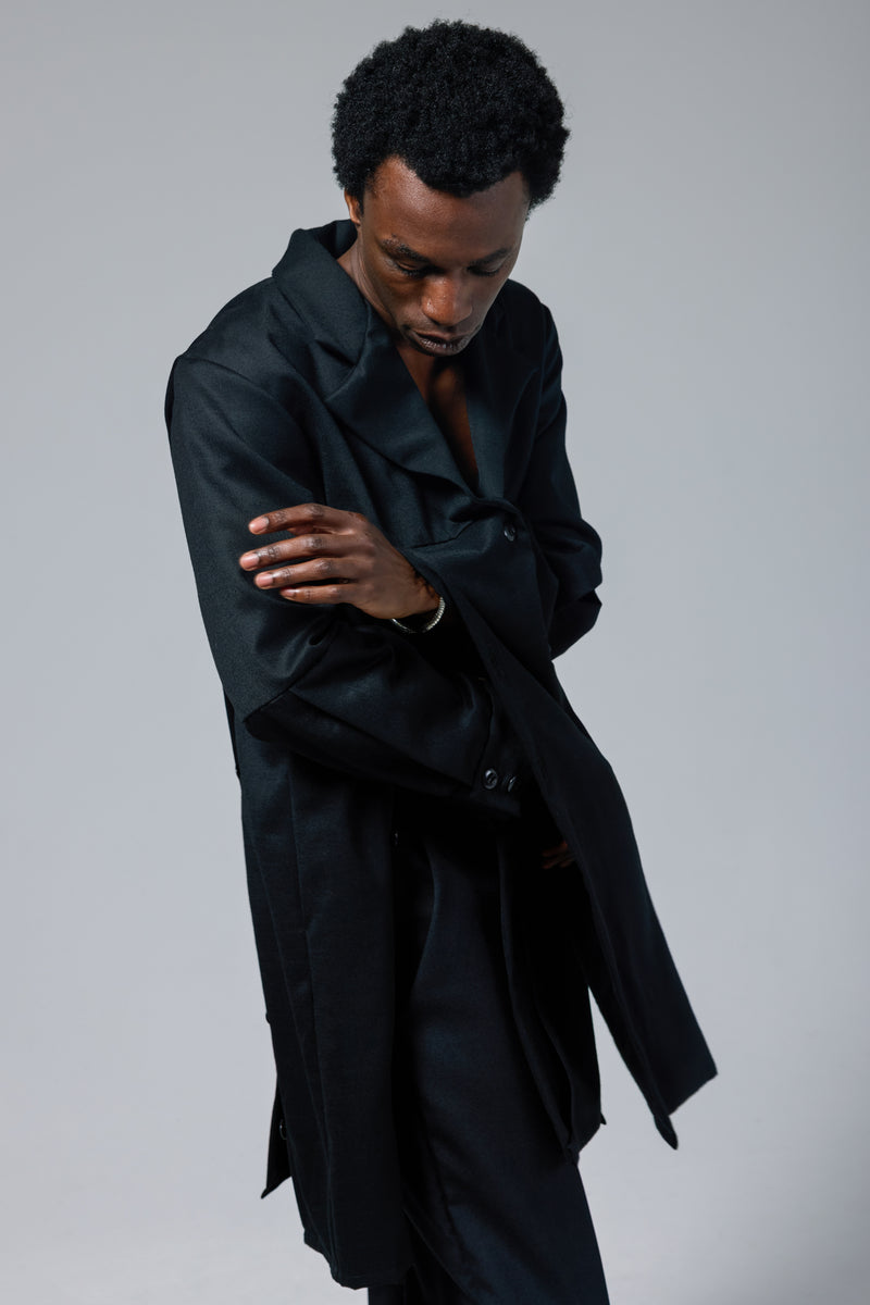 Cotton Multiple Button Placket Trench