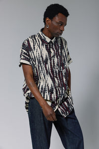 Oversized Jungle Print Dress Shirt