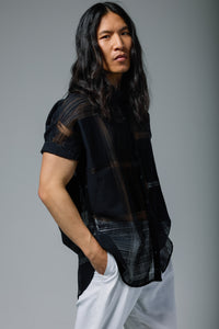 Limited Edition Plaid Burnout Oversized Dress Shirt