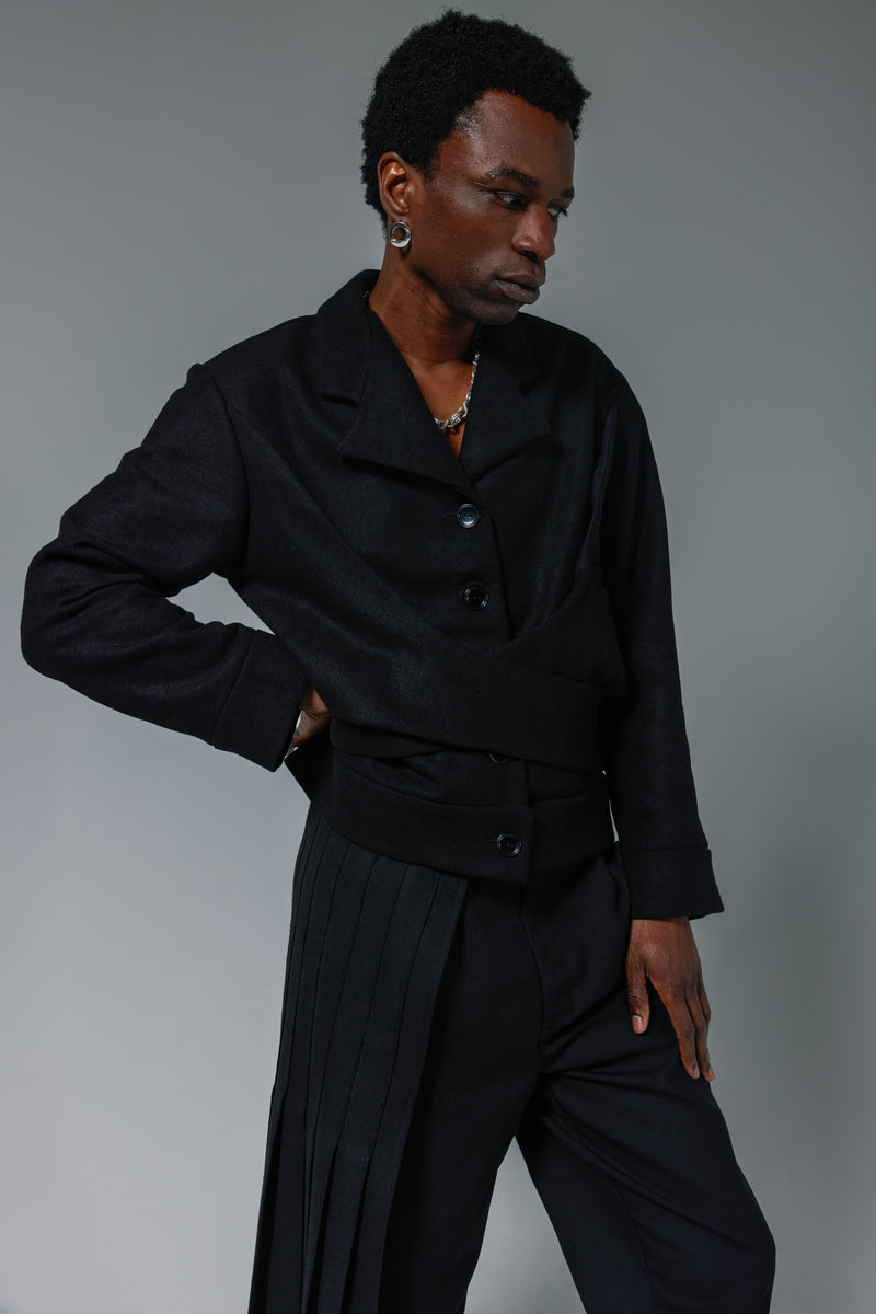 Wool Crisscross Jacket