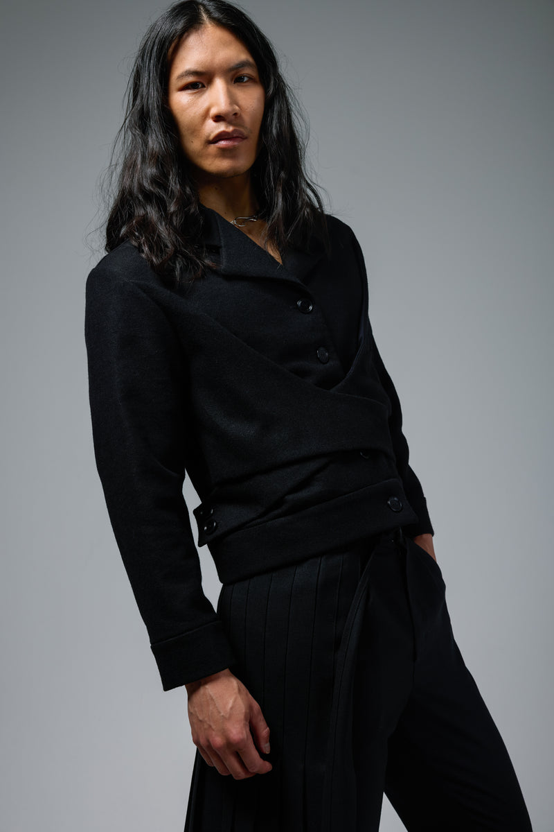 Wool Crisscross Jacket