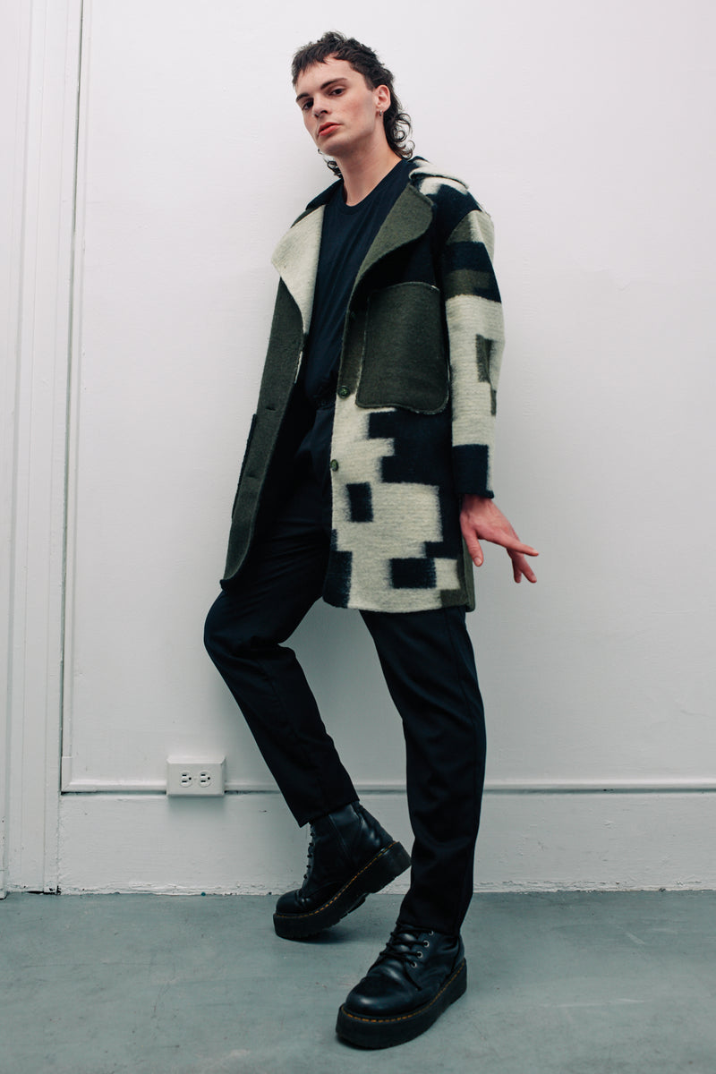 Pixelated Cameo Coat