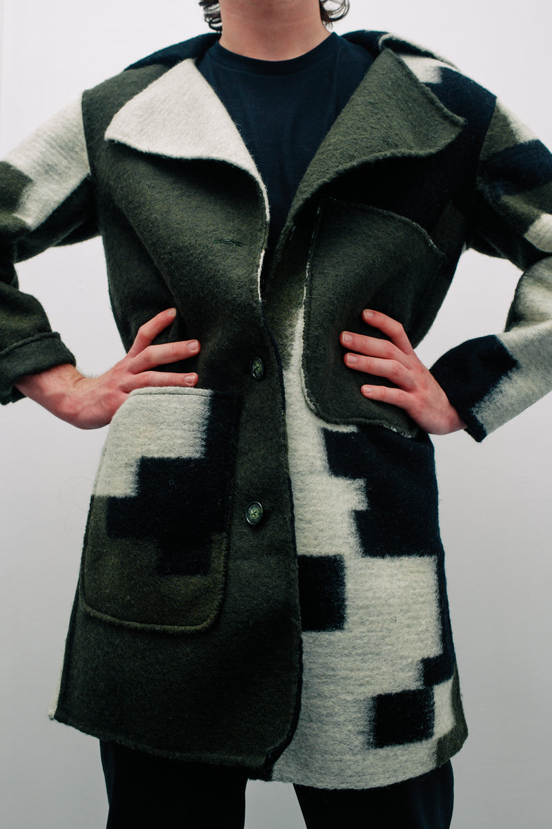 Pixelated Cameo Coat