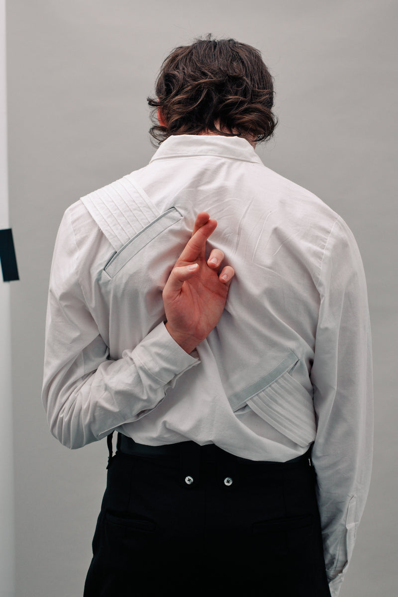Pleated Fan Shirt